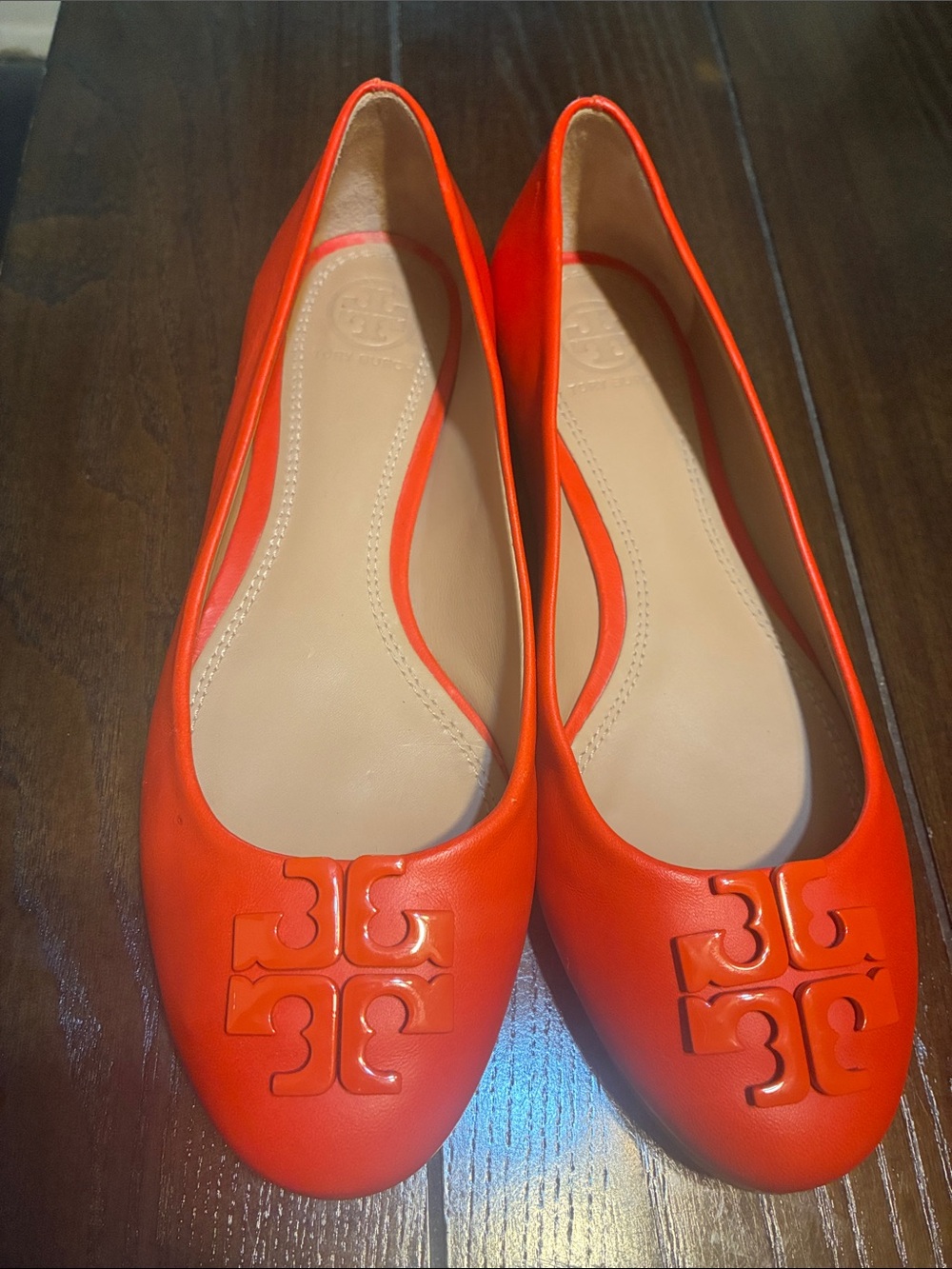 Tory Burch Lowell 2 Leather Ballet Flat Mestico Samba Size 7